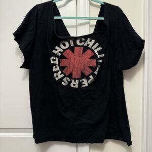 Red Hot Chili Peppers Size 2x Distressed Band Tee